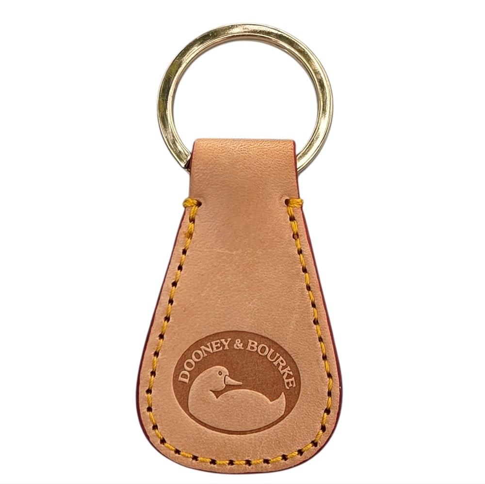 Dooney & Bourke Tan Leather Key Fob